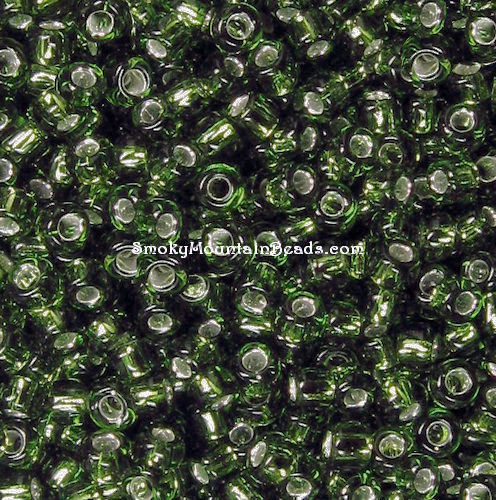 11-37 • Silver-Lined Avocado • 11/0 Matsuno Seed Beads | SmokyMountainBeads.com