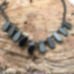 Hematite Flat Teardrop Necklace Kit NEK-20100HMT-FTD | smokymountainbeads