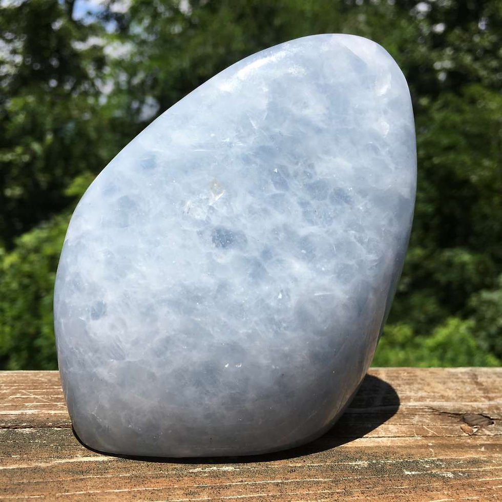 Thumbnail: Blue Calcite Freeform • Madagascar • 576 grams ~ 102x85x46mm