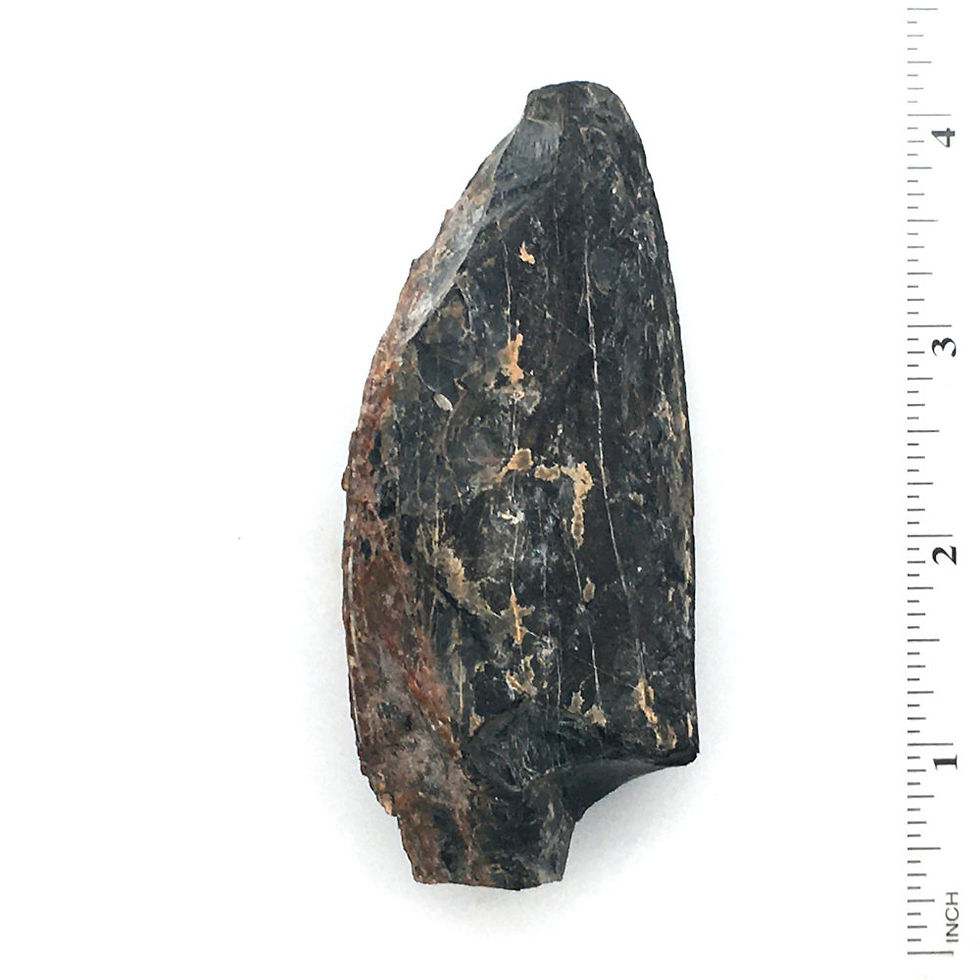 Thumbnail: Black Obsidian Rough • 136.1 grams ~ 93x39x30mm • 90100oBB-136-1 | SmokyMountainBeads.com