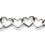 Thumbnail: Fancy Chain • Hearts • 7x6x0.8mm • Silver-Plated • 36-F7608-11 | SmokyMountainBeads.com