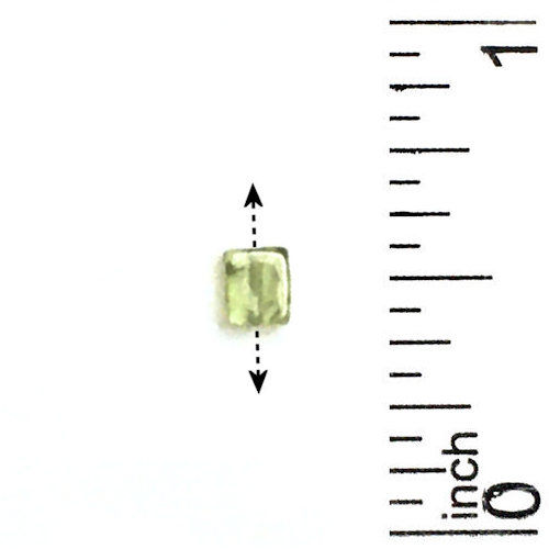 Peridot Rectangle Beads • 5x3x2mm • 130100PD-0503F | SmokyMountainBeads.com
