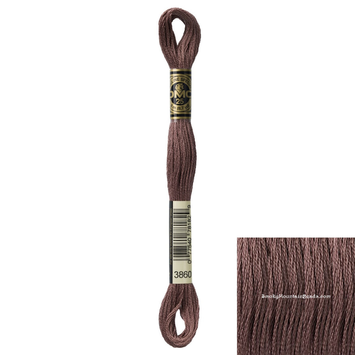 3860 • Cocoa Floss • DMC | SmokyMountainBeads.com