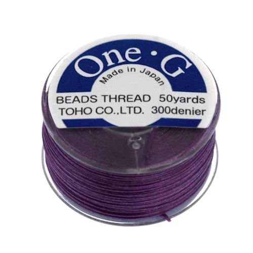 Purple • One-G® Nylon Thread | SmokyMountainBeads.com