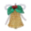 MFK38 • Bell • Miyuki Mascot Xmas Fan Ornament Kit | SmokyMountainBeads.com