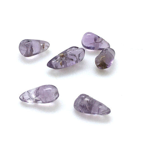 Thumbnail: Lavender Amethyst Briolette • 6-10mmx3-4mm • 177100AMT-0610 | SmokyMountainBeads.com