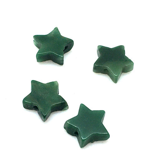 Thumbnail: Green Aventurine Stars • 8x3mm • 127100AV-GF0803 | Smoky Mountain Beads