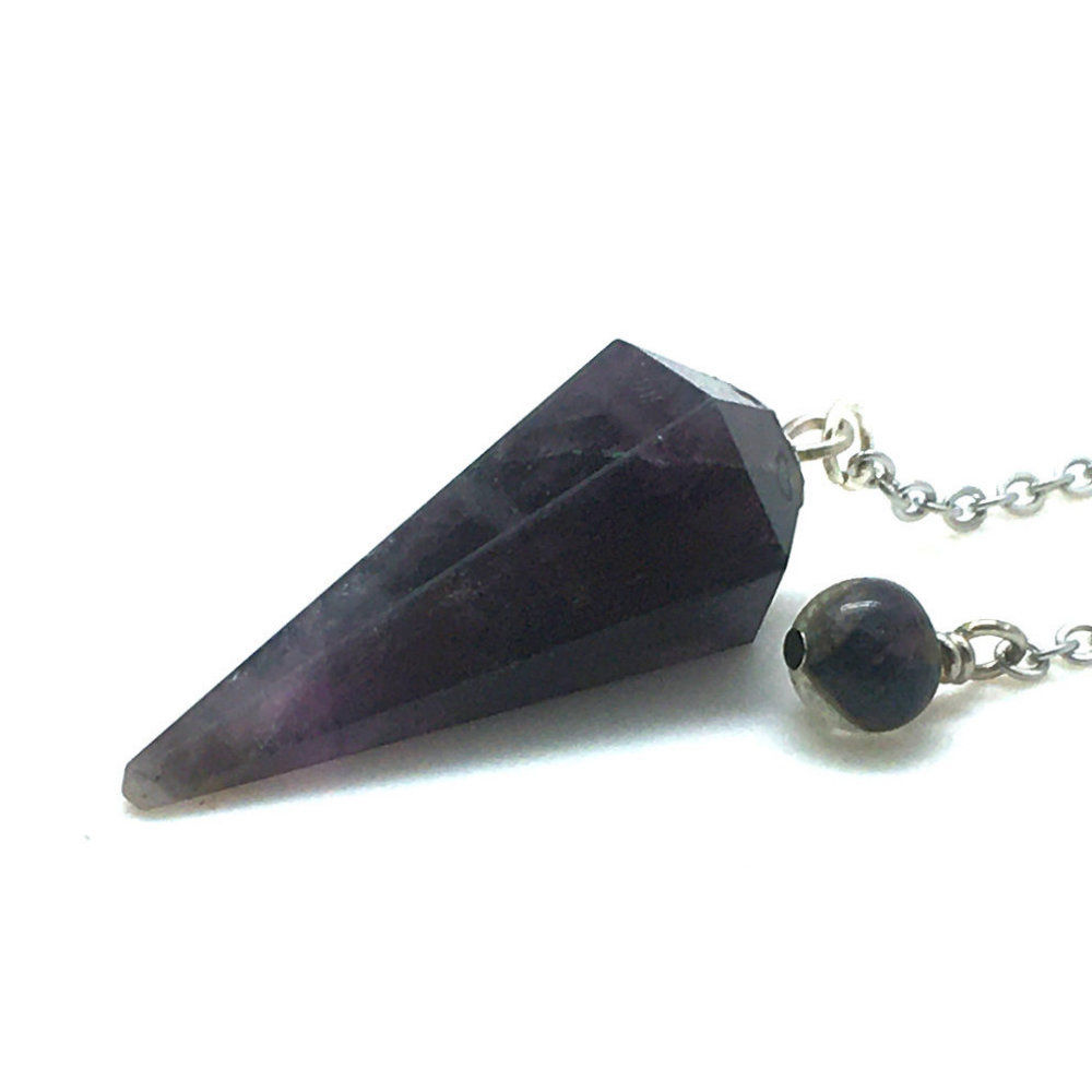 Amethyst Pendulum • 6.6 grams ~ 33x15mm | SmokyMountainBeads.com