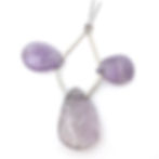 Lavender Amethyst Faceted Teardrop Earring/Necklace 7-piece Kit KITAMT-1308-7 | SmokyMountainBeads.com