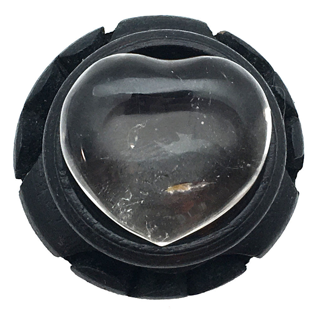 Smoky Quartz Heart • Madagascar • 18.2 grams ~ 34x31x14mm