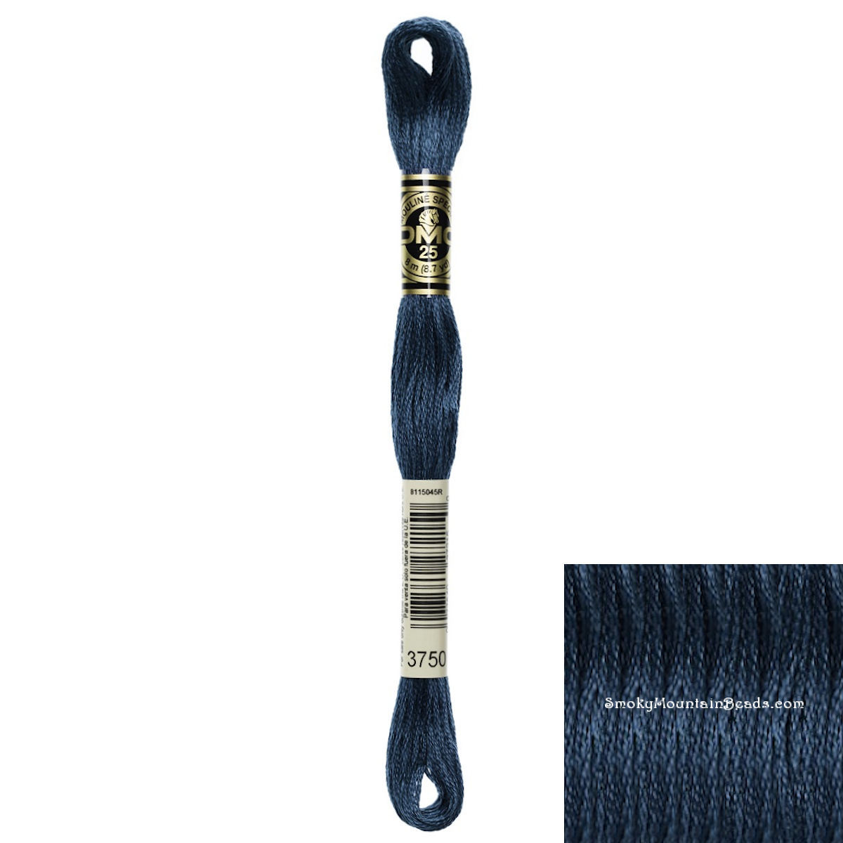 939 • Navy Blue Very Dark Floss • DMC | SmokyMountainBeads.com