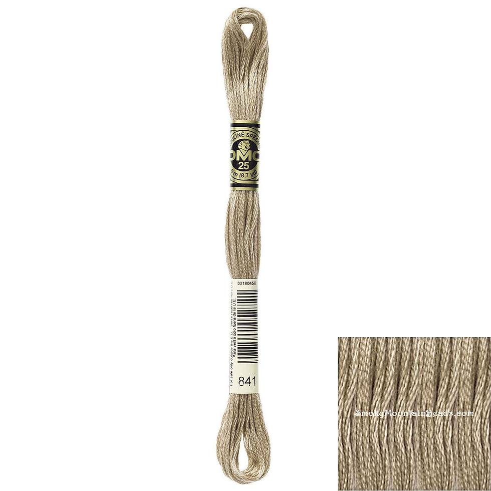 841 • Beige Brown Light Floss • DMC | SmokyMountainBeads.com
