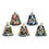 Thumbnail: BELLCLSN-99-5 • Cloisonné Five-Bell Vintage Boxed Set | Smoky Mountain Beads