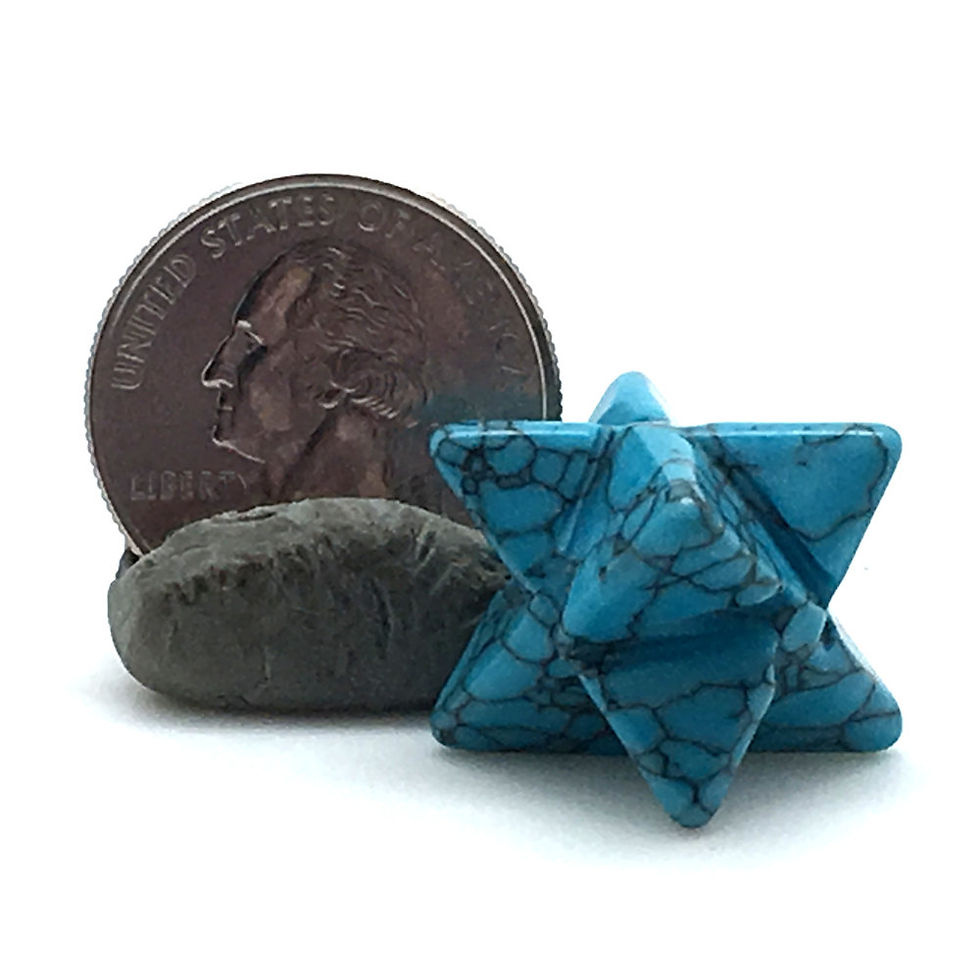 Thumbnail: Howlite Merkaba • USA • 7.6 grams ~ 28x18mm
