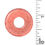 Thumbnail: Acrylic Donut • 25x4mm • 52100ACR-M2504RED | Smoky Mountain Beads