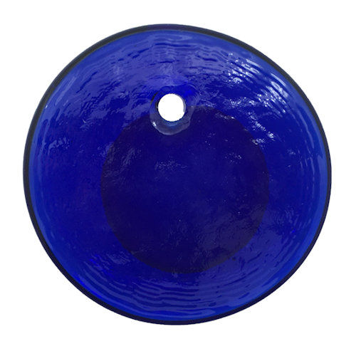 Thumbnail: Lampwork Evil Eye Disk • 3-inch • 66100LW- 8115-BLU | Smoky Mountain Beads