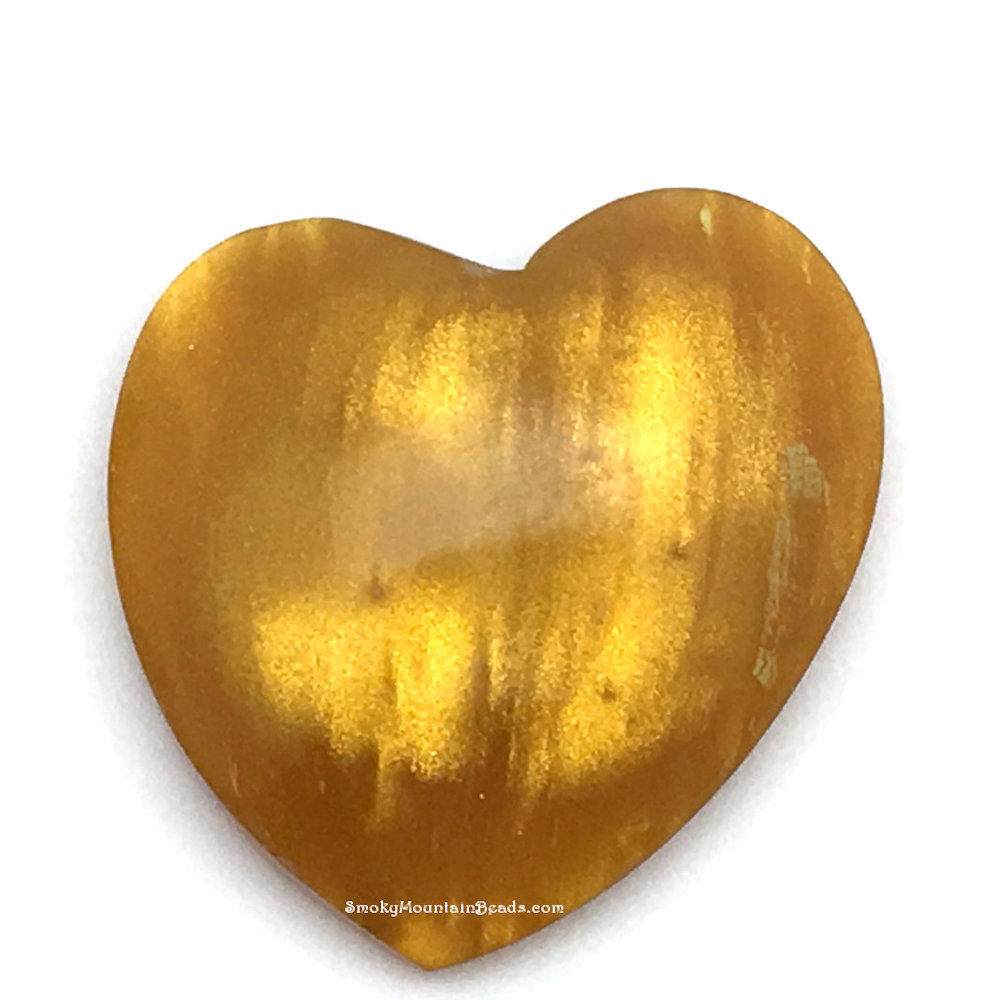 55BLR-95-3837 • Bowlerite Heart Cabochon • 38x37mm | SmokyMountainBeads.com