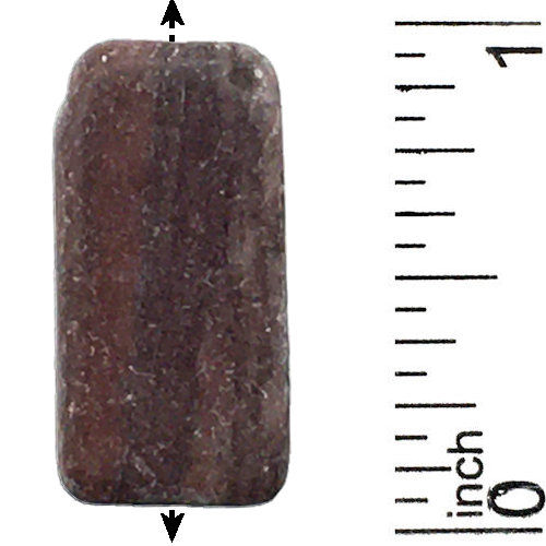 RivRiverstone Rectangle Beads • 25x15x4-7mm • 130100RVS-F2515 | SmokyMountainBeads.com