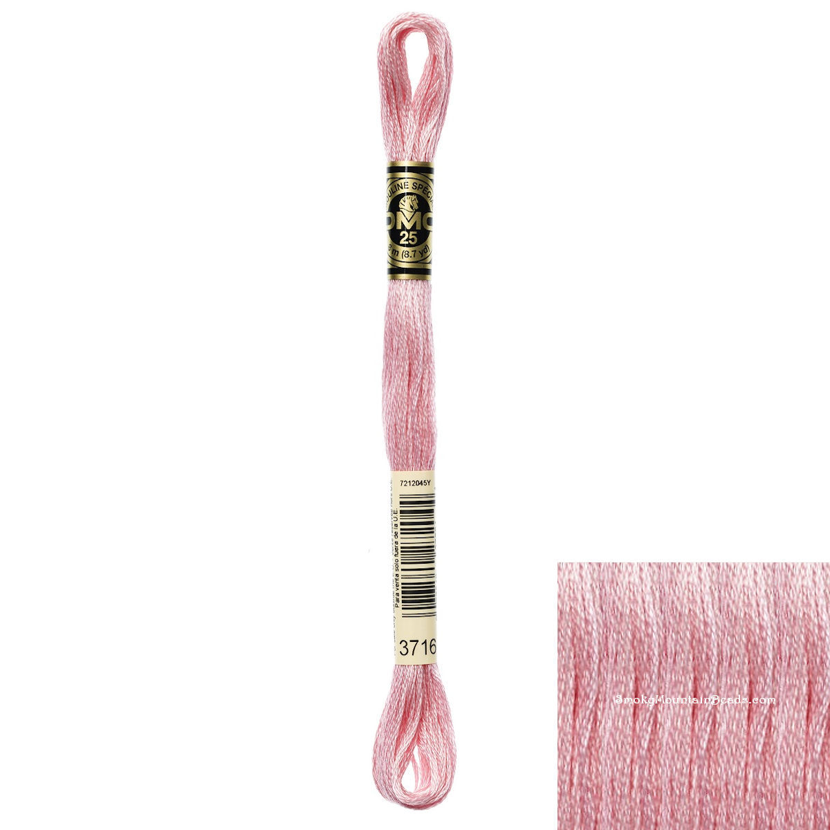 3716 • Dusty Rose Very Light Floss • DMC | SmokyMountainBeads.com