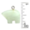 26100SP-87ZBEAR-1418-10 • Serpentine Jade Zuni Bear Charm • 14x18x5mm | SmokyMountainBeads.com