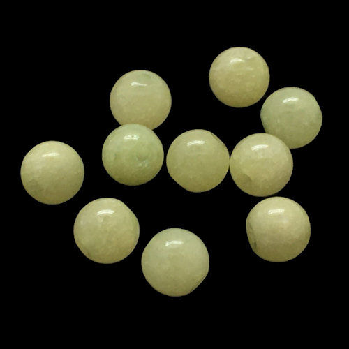 Thumbnail: Olive Jade Serpentine Round Beads • 6mm • 170100SP-oL06 | SmokyMountainBeads.com