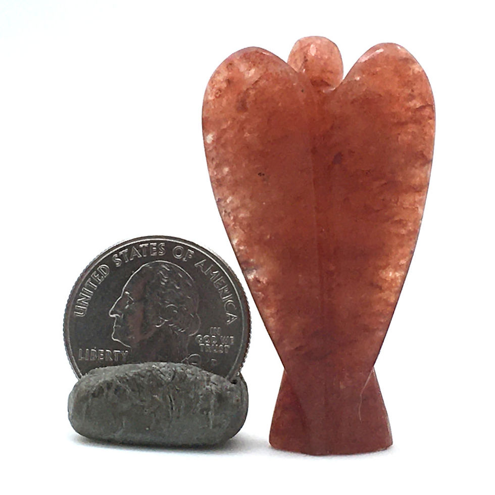 Red Aventurine Angel • 20.7 grams ~ 51x29x13mm • 97100AVR-20-7 | SmokyMountainBeads.com