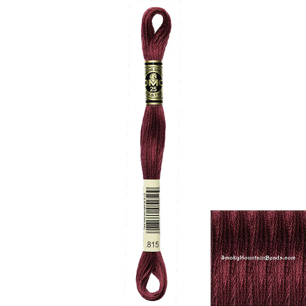 815 • Garnet Medium Floss • DMC | SmokyMountainBeads.com