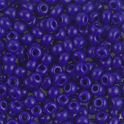 6-414 Opaque Cobalt 6/0 Miyuki Seed Beads | SmokyMountainBeads.com