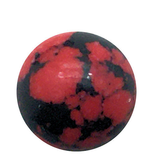 170100SYN-08RB • Synthetic Resin Round Beads • Red/Black • 8mm | SmokyMountainBeads.com