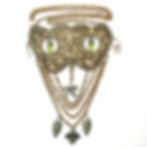 Patinated Mask Necklace • NE-2100MASK | SmokyMountainBeads.com