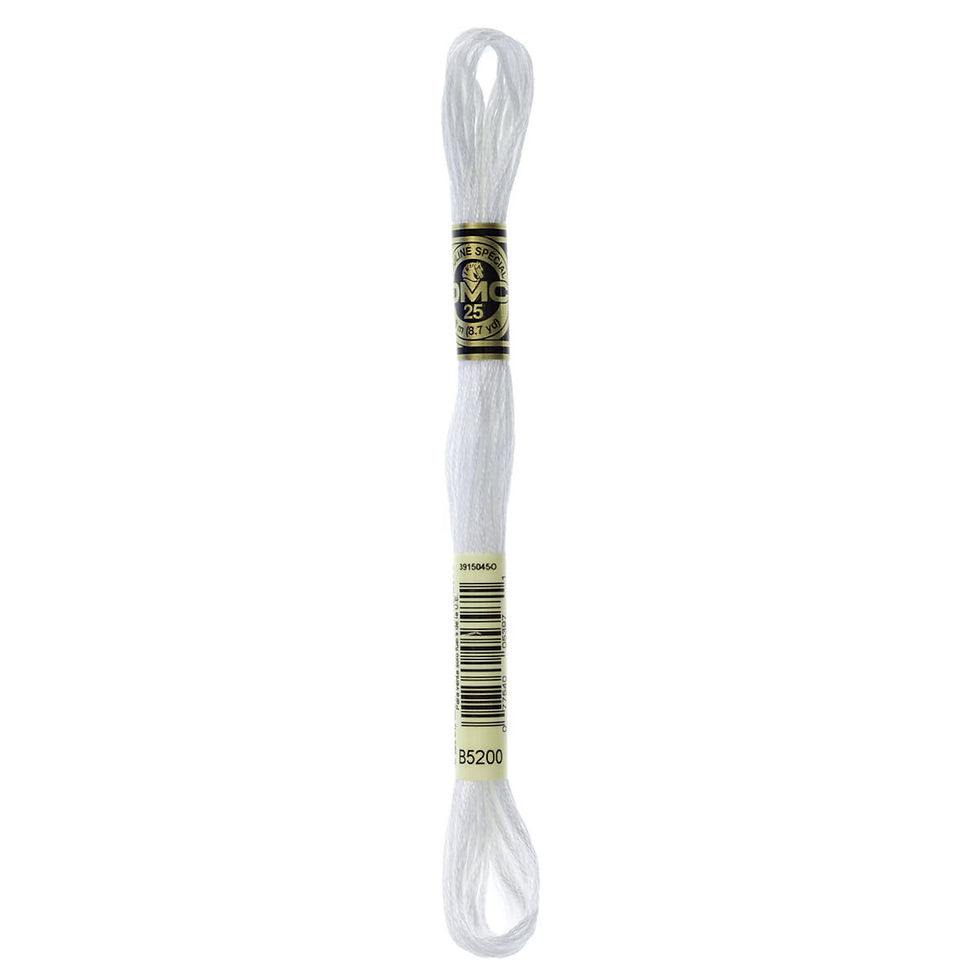 Thumbnail: 5200 • Snow White Floss • DMC | SmokyMountainBeads.com