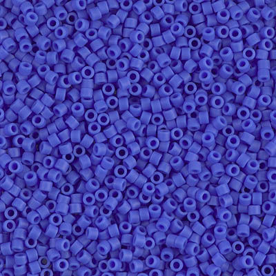 DB1588 Matte Opaque Cyan Blue Delica 11/0 Seed Beads | SmokyMountainBeads.com