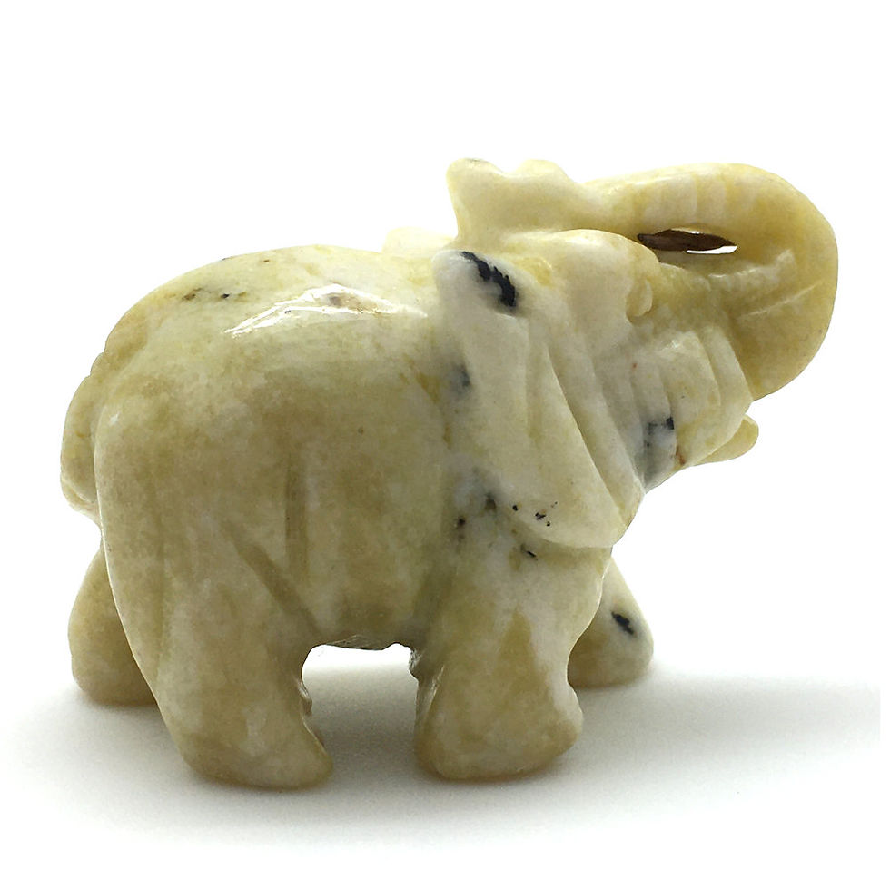 Thumbnail: Serpentine Elephant • Brazil •  53.1 grams ~ 50x25x36mm