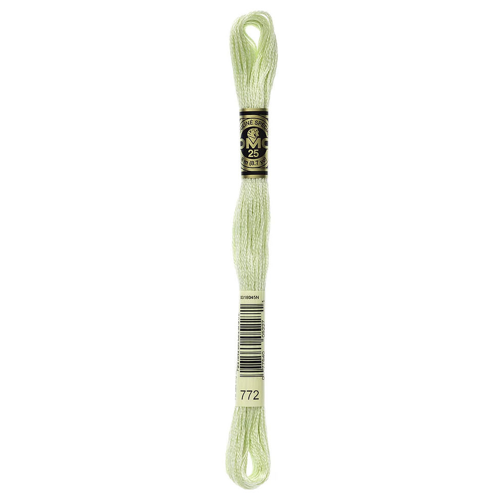 Thumbnail: 772 • Yellow Green Very Light Floss • DMC | SmokyMountainBeads.com