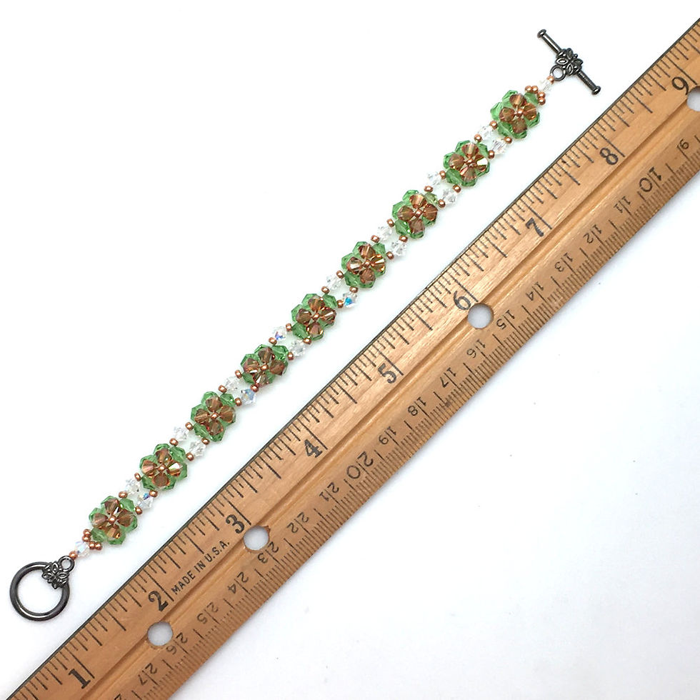 Thumbnail: Swarovski Autumn Garden Weaved Bracelet • S8BR020 | SmokyMountainBeads.com