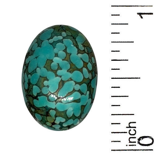 155ACR-69-1813FTQ • Faux Turquoise Acrylic Cabochon • 18x13x6mm | Smoky Mountain Beads