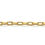 Thumbnail: Cable Chain • Drawn • 2x1x0.3mm • Gold-Plated • 36-C-D2103-25 | SmokyMountainBeads.com