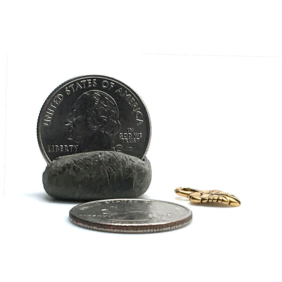 Thumbnail: Ivy Leaf Charm • 16x8mm • 94-2010-26 | SmokyMountainBeads.com