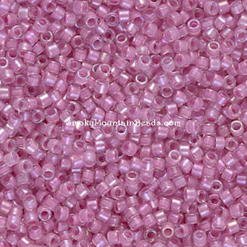 DB0072 Orchid-Lined Crystal Luster Delica 11/0 Seed Beads | SmokyMountainBeads.com