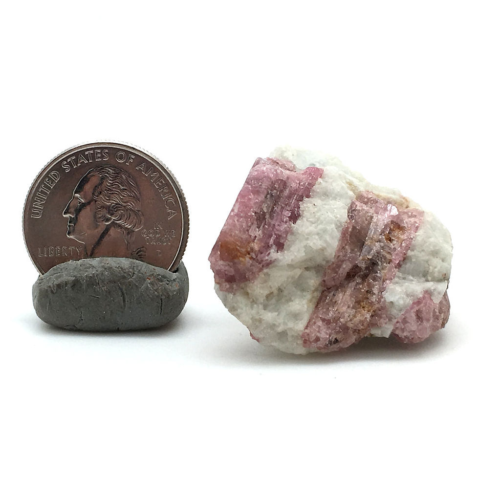 Thumbnail: Rubellite Pink Tourmaline Rough • Brazil • 26.9 grams ~ 46x29x19mm