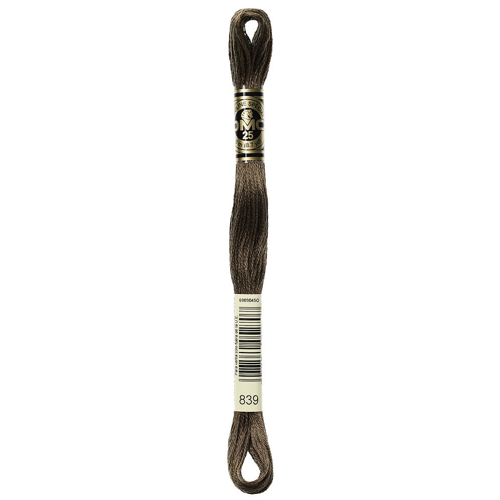 Thumbnail: 840 • Beige Brown Medium Floss • DMC | SmokyMountainBeads.com