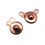 Thumbnail: Button Snap Clasp • 8mm • Copper • 44BTN-108-17 | Smoky Mountain Beads