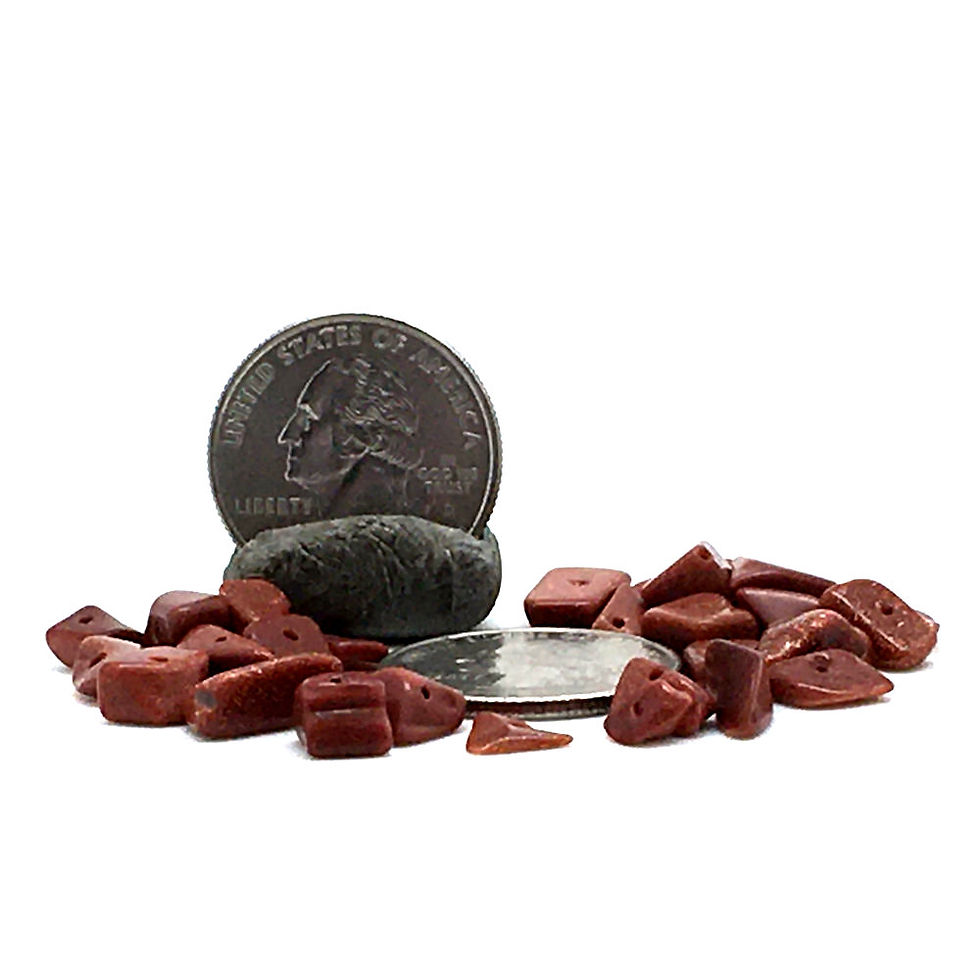 Thumbnail: Brown Goldstone Chip Beads • Small-Medium • 10 grams • 150000GS-SMBR | SmokyMountainBeads.com