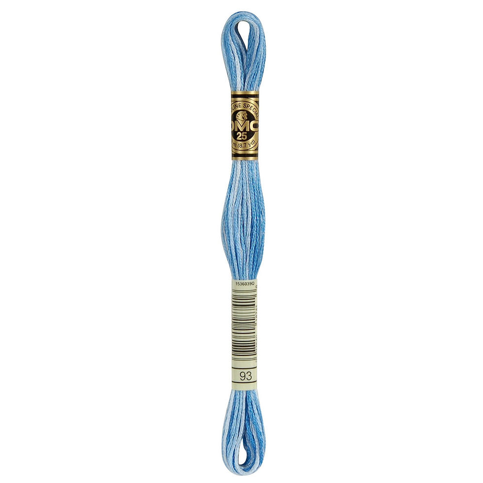 Thumbnail: 93 • Blue Variegated Floss • DMC | SmokyMountainBeads.com