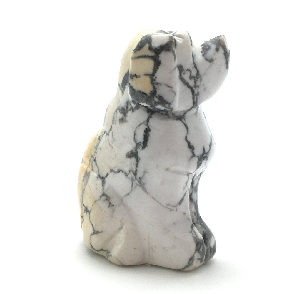 Howlite Dog • United States • 59.7 grams ~ 50x34x21mm 87100DOG-HOW-59-7