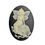 Thumbnail: 55100RES-2518CM-90 Flower Fairy Cameo Cabochon • 25x18mm | Smoky Mountain Beads