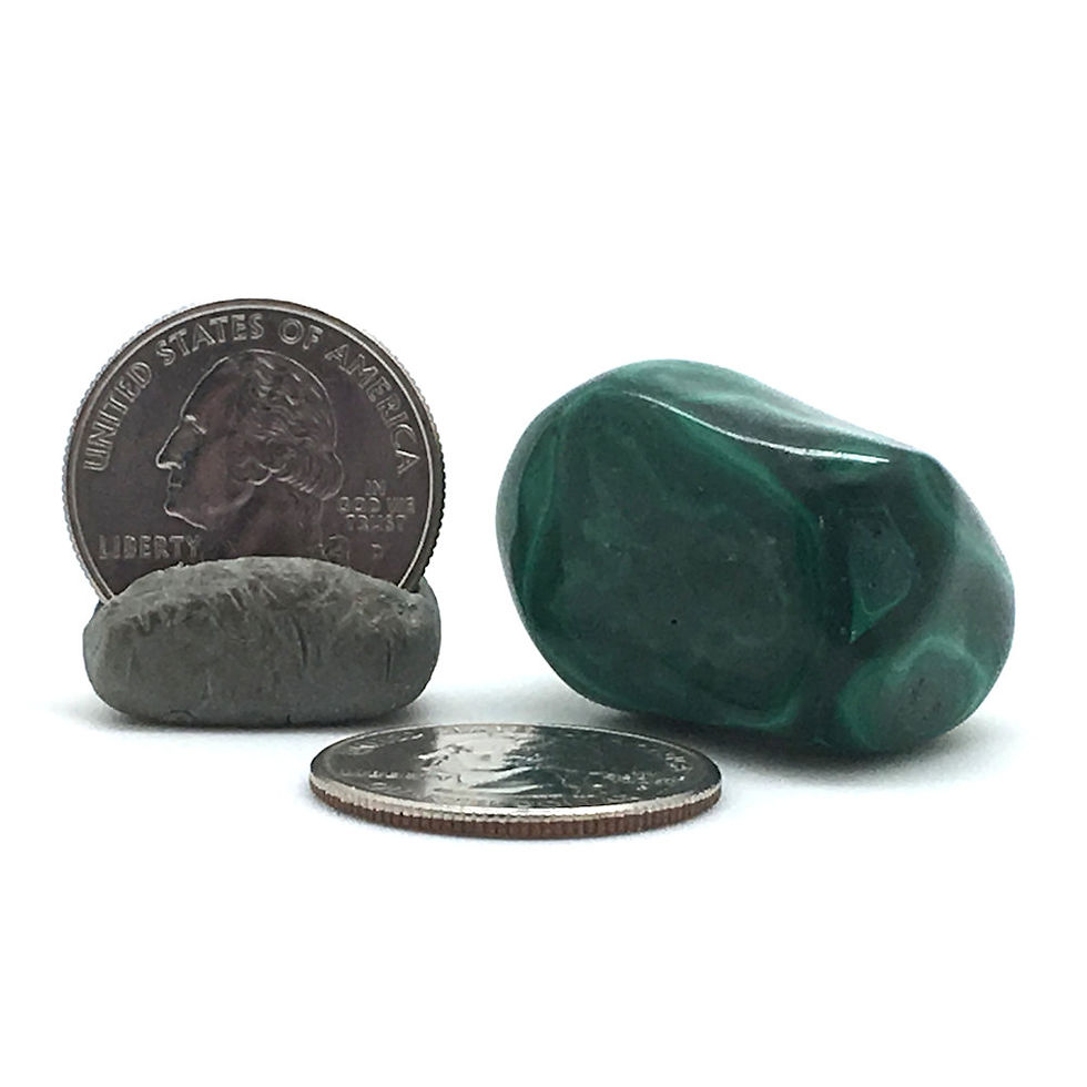 Thumbnail: Malachite Hand-Polished • Congo • 38.3 grams ~ 32x23x21mm