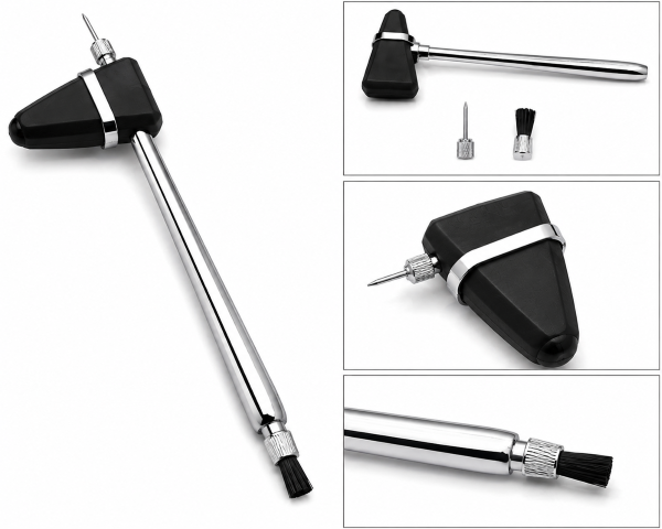Knee Percussion Hammer Triangle with Pin & Brush