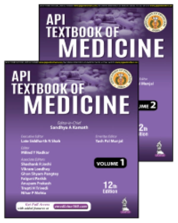 API Textbook of Medicine (2 Volumes) 12nd Edition  2022