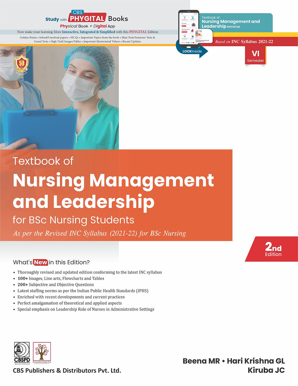 Textbook of Nursing Management and Leadership for BSc Nursing Students 2nd Edition Beena MR Hari Krishna GL Kiruba JC